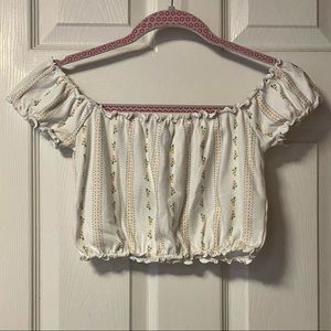 Off The Shoulder Crop Top